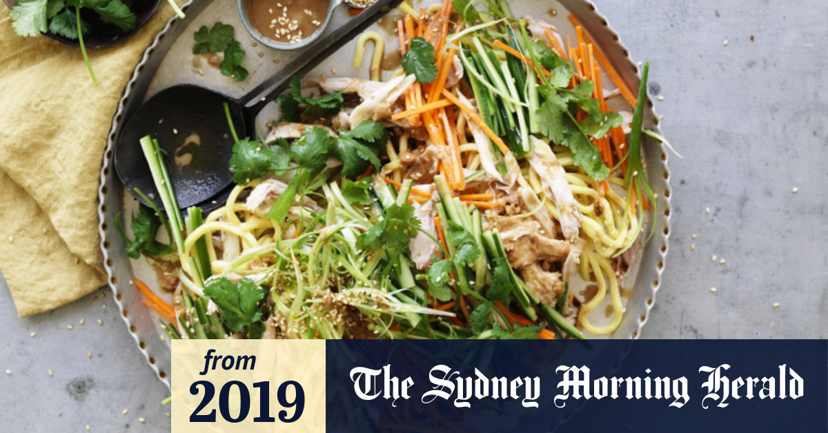 Adam Liaw's peanut butter noodles with roast chicken, and Japanese